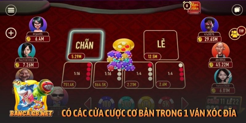 Xóc đĩa online: Cập nhật luật chơi và bí kíp thắng lớn 5 Có các cửa cược cơ bản trong 1 ván xóc đĩa