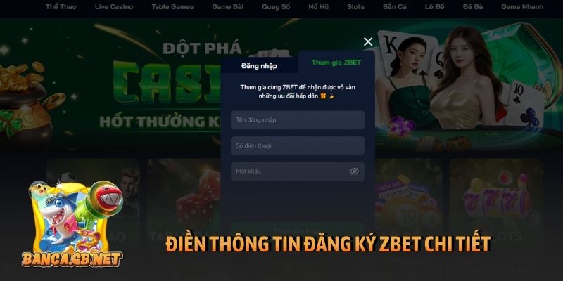 Đăng ký Zbet chỉ trong 5 phút: Nhanh chóng và dễ dàng 5 Điền thông tin đăng ký Zbet chi tiết